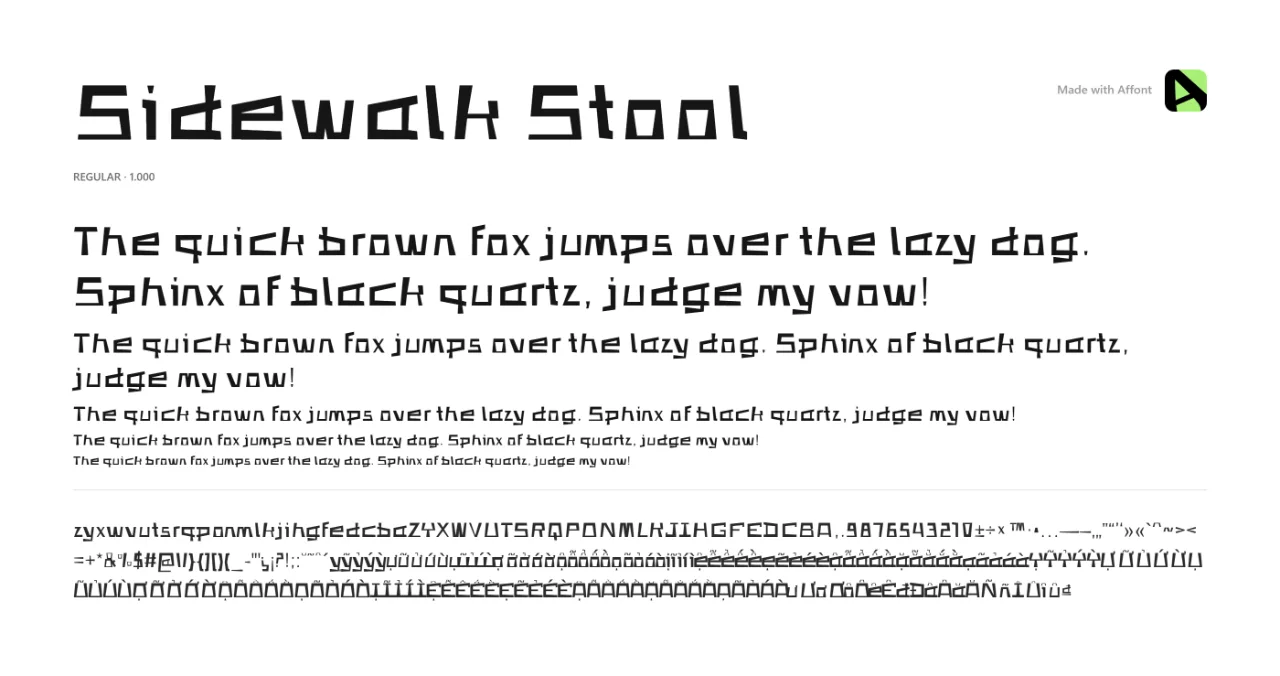 Sidewalk Stool Regular