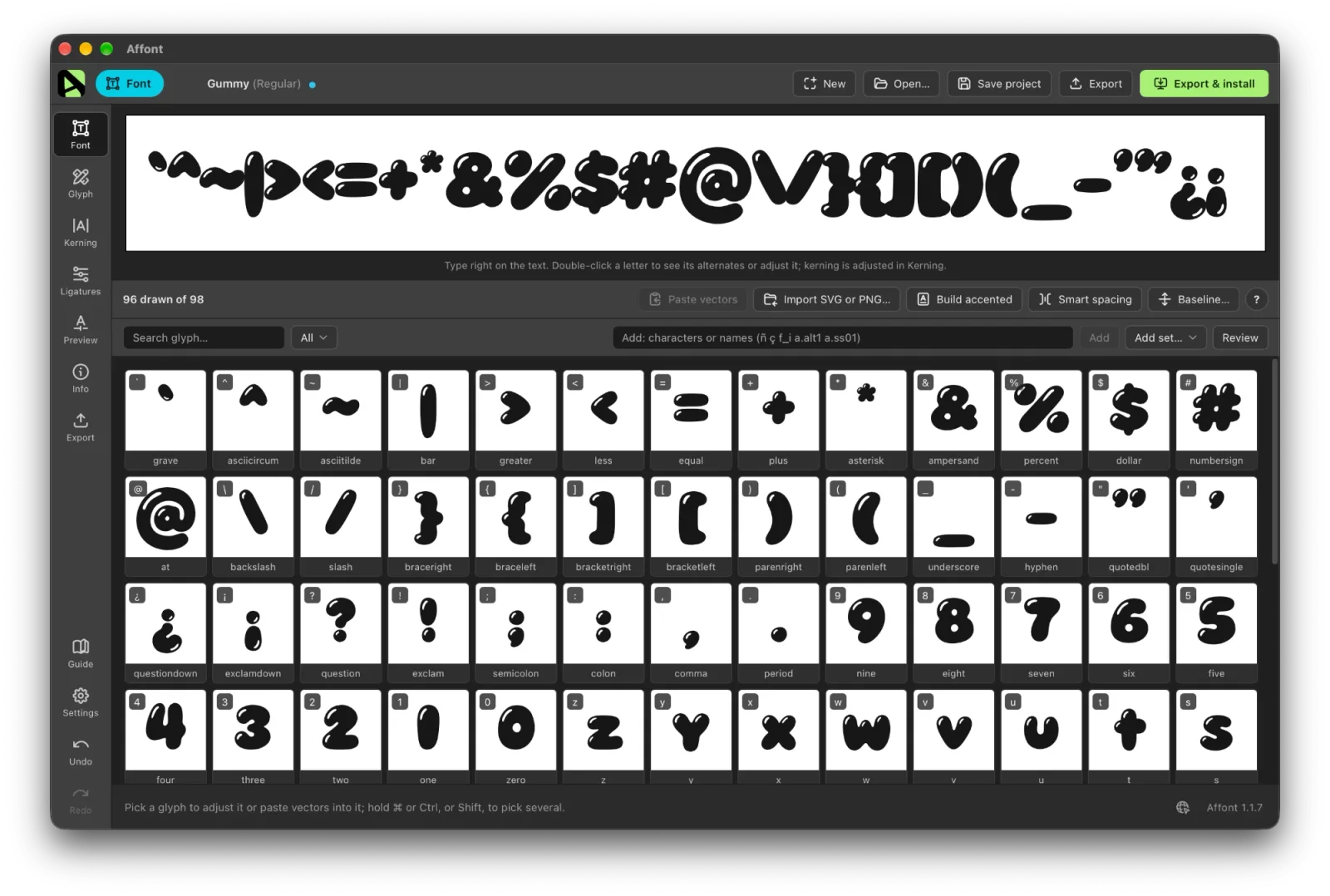The Affont app with the letters that arrived from Affinity